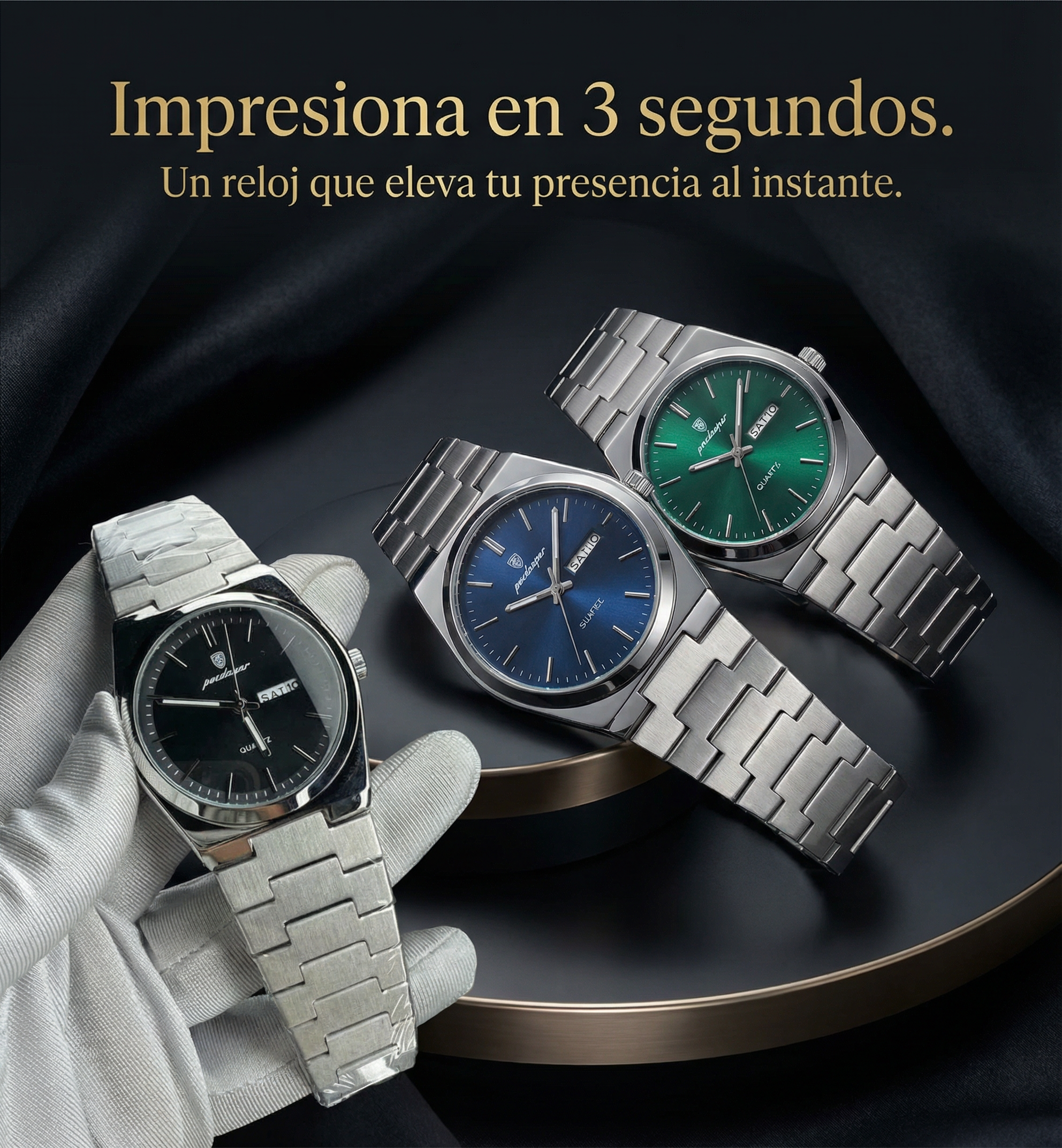 Impresiona en 3 Segundos. El reloj que hace que te vean distinto